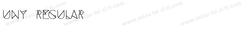 UNY Regular字体转换
